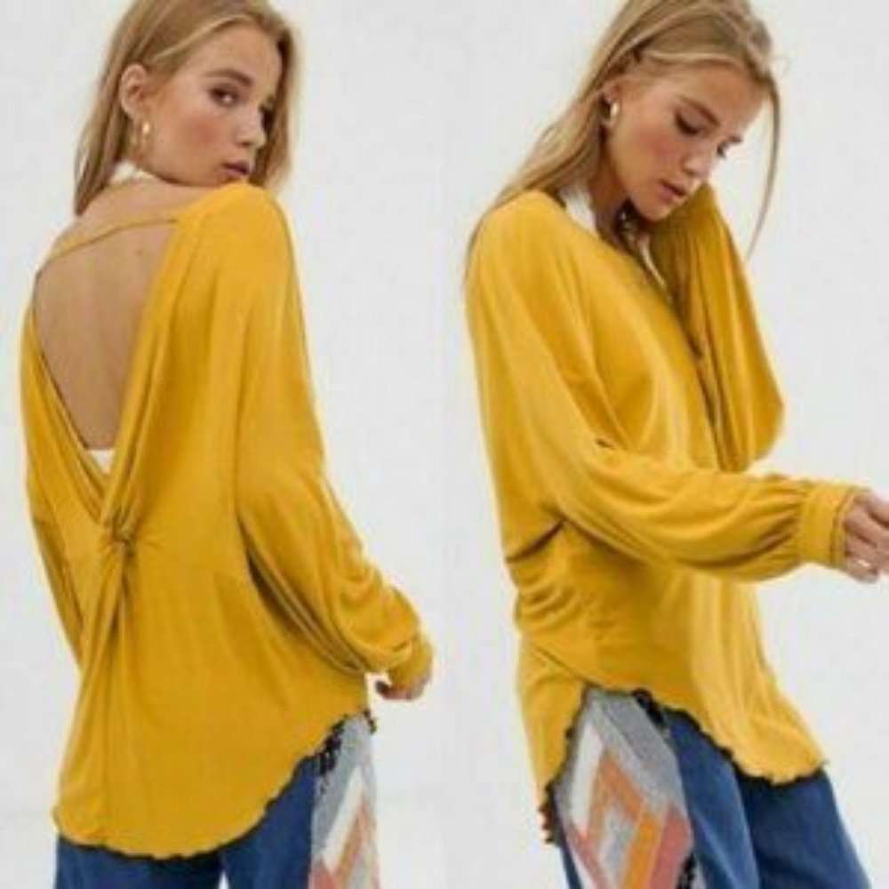 NWT Free People Shimmy Shake Top Untamed Gold